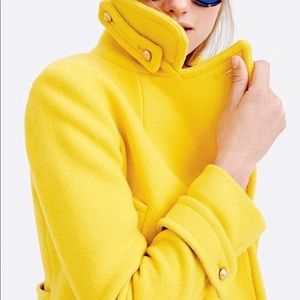 Jcrew Stadium Cloth Peacoat Yellow